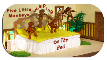 five little monkeys jumping on the bed